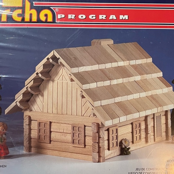 Archa Program Wooden House Building Set. 193 pieces. Makes 13 small houses. 5+ - Picture 4 of 16